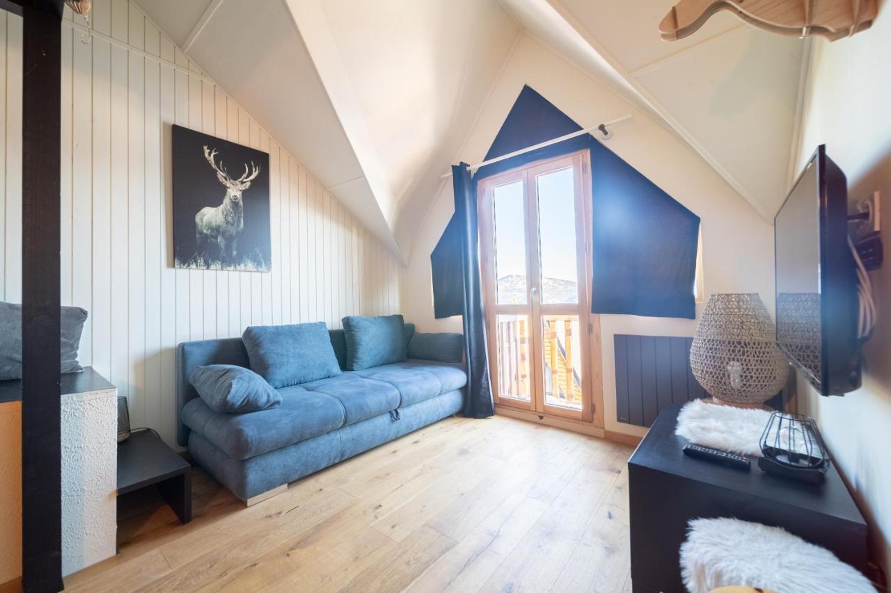 Le Cerf - Duplex Avec Superbe Vue Montagne Apartamento Les Angles  Exterior foto